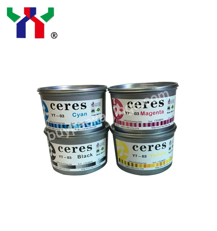 Ceres Yt-03 Eco-friendly Anti-skin Soya Sheet-fed Offset Printing Ink,Offset Ink Supplier