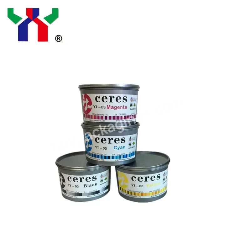 Ceres Yt-03 Eco-friendly Anti-skin Soya Sheet-fed Offset Printing Ink,Offset Ink Supplier