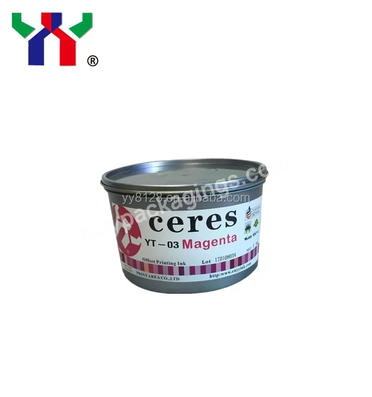 Ceres Yt-03 Offset Printing Eco-friendly Ink,Magenta/red,1 Kg/can