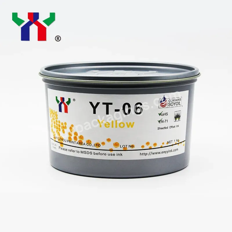 Ceres Yt-06 Eco Soya Offset Printing Ink For Melamine,Yellow,1 Kg/can