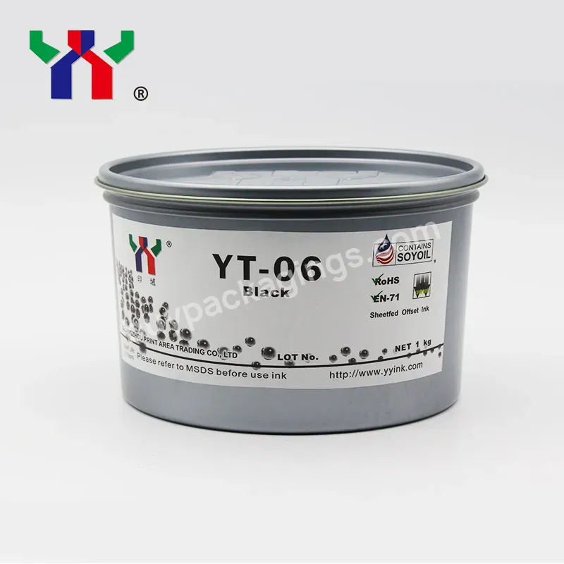 Ceres Yt-06 Offset Soy Ink For Melamine Foil Paper,Black,1 Kg/can