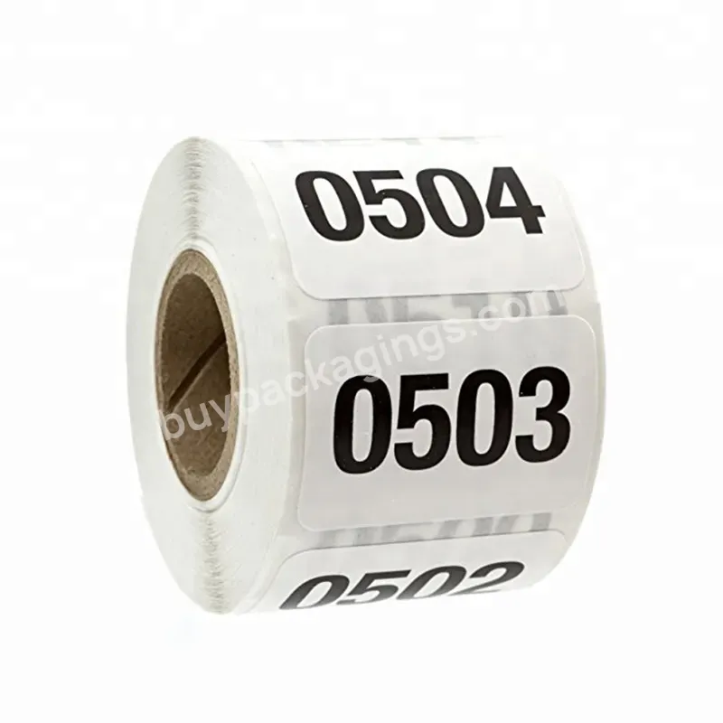 Changeable Qr Code Series Numbers Private Label Consecutive Stickers