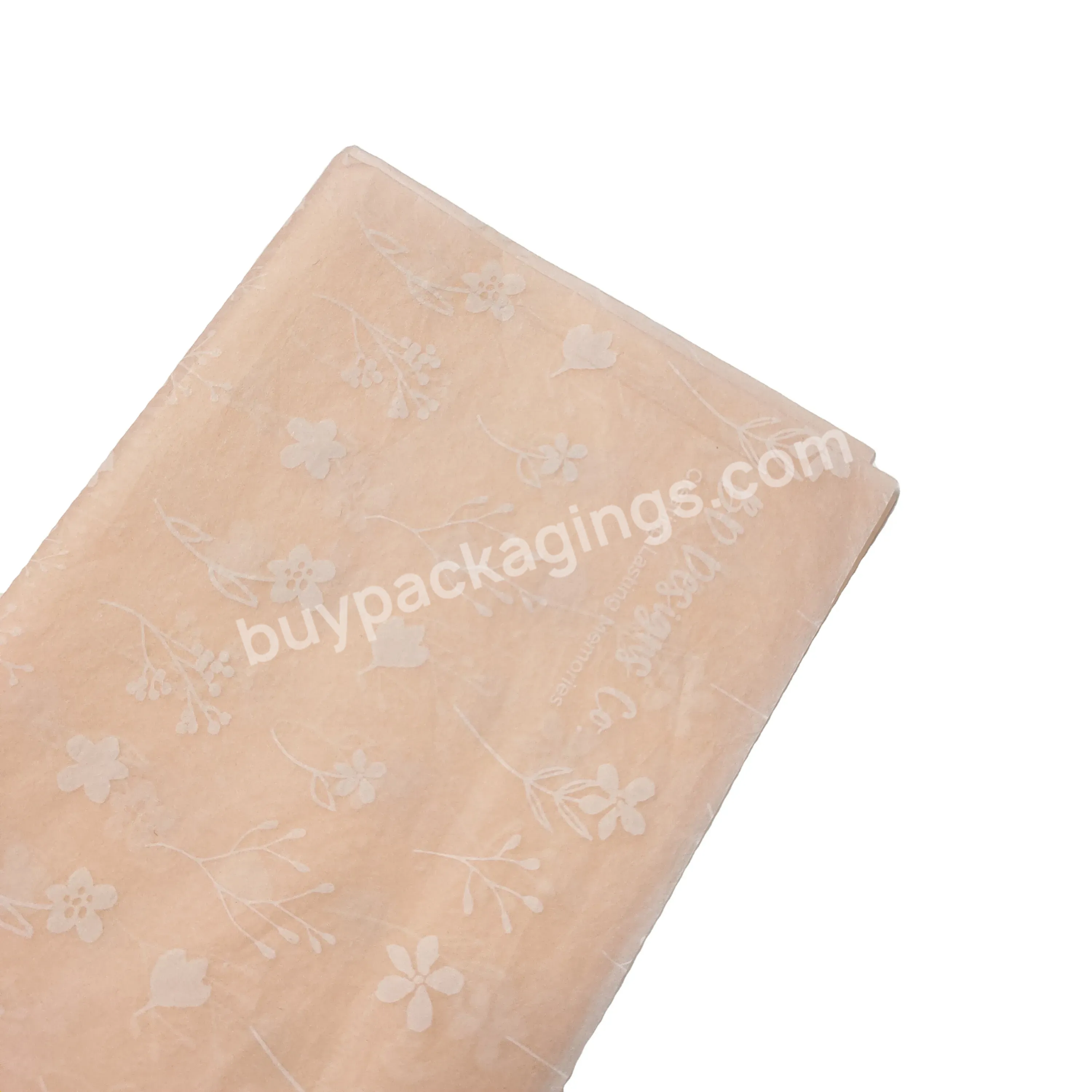 Cheap 17gsm/22gsm Tissue Paper Custom Printed With Solid Color Pattern Wrapping Paper