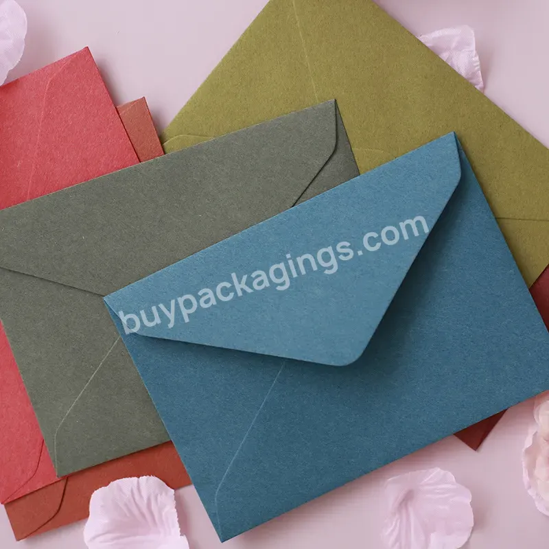Cheap Color Invitations Envelope C6 Custom Paper Envelope For Invitations With Print Logo