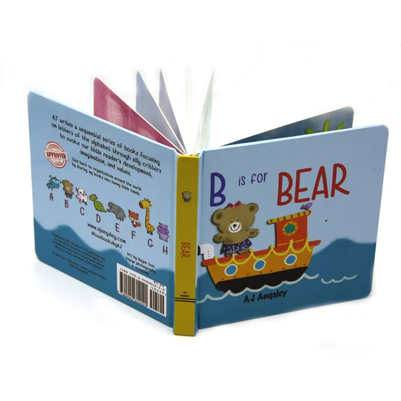 Cheap colorful thick paper board hardcover children drawing books