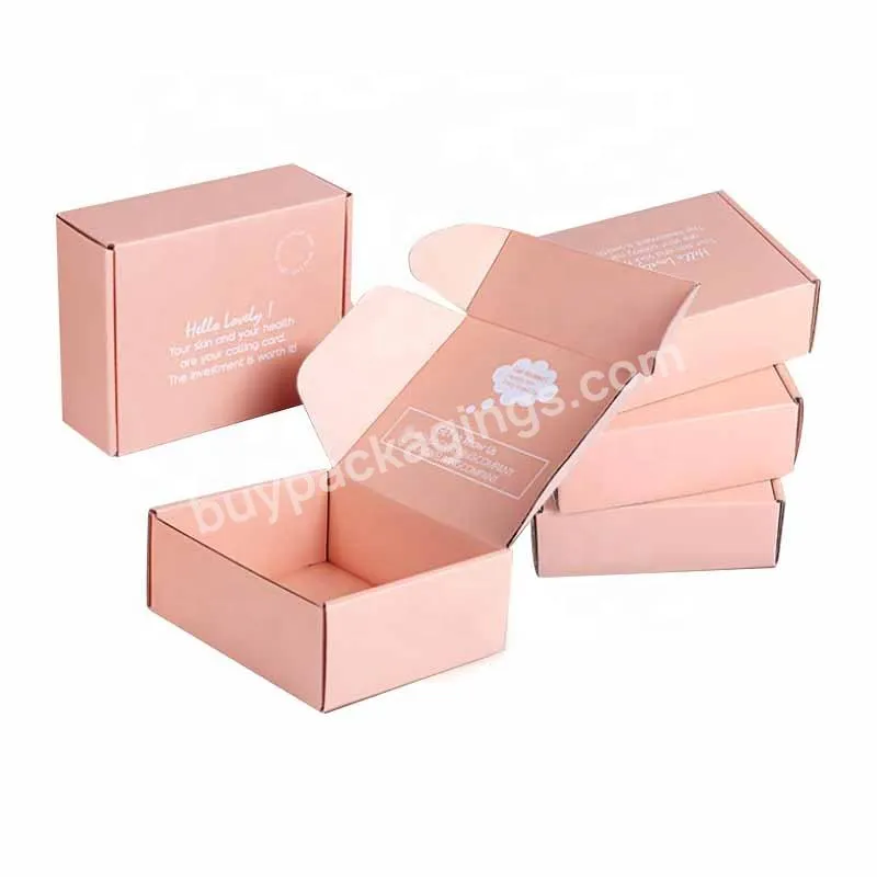 Cheap Costom Logo Square Thick Cardboard Corrugated Mailing Paper Carton Box Package Postal Cosmetic Mailer Box Socks Box Accept