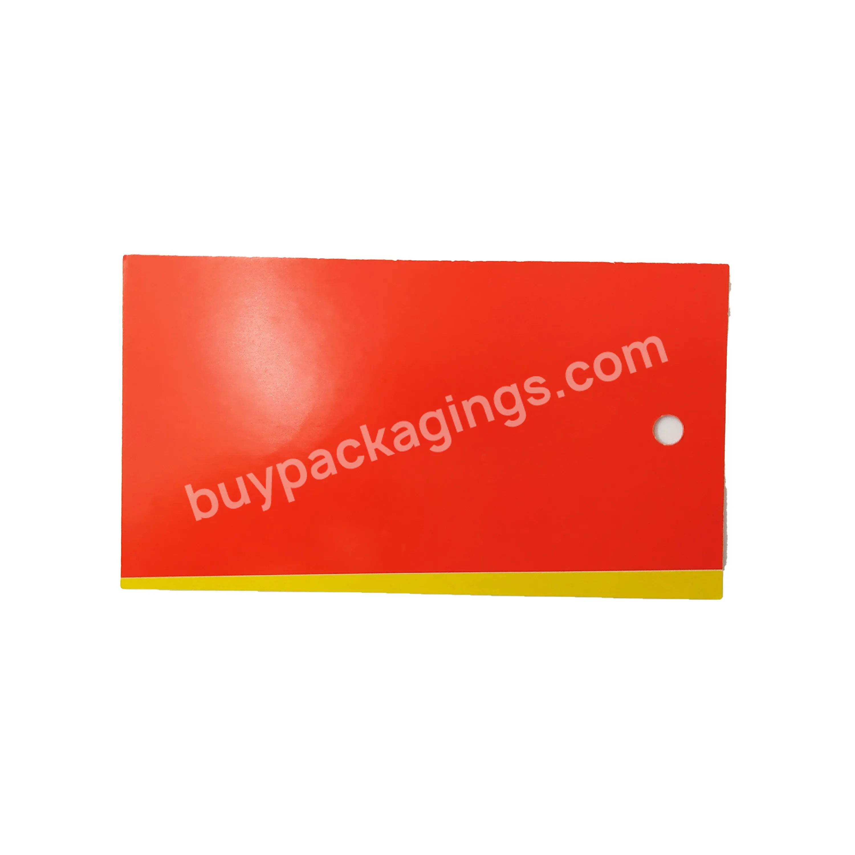 Cheap Custom Design Printing Name Logo Paper Garment Hangtag Labels Embossed Hang Tag