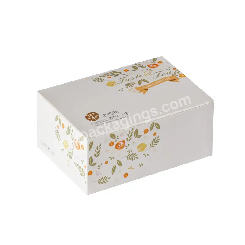Cheap Custom Full Color Printing Folding Cardboard Small Coffee Bars Tea Bags Paper Packaging Box
