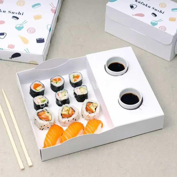 Cheap Custom Logo Restaurant Take Out Kraft Sushi Packaging Disposable Paper Take Away Food Sushi Boxes