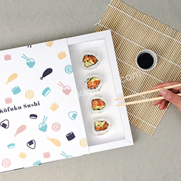 Cheap Custom Logo Restaurant Take Out Kraft Sushi Packaging Disposable Paper Take Away Food Sushi Boxes