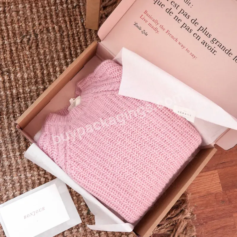Cheap Custom Luxury Clothing Sweater Packaging Shipping Box