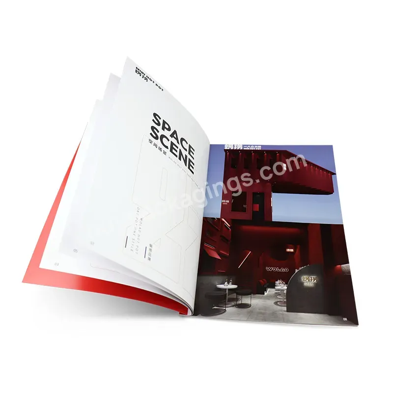 Cheap Custom Magazine Brochure Catalog Booklet Service China Printing Catalogue Glossy Art Paper Custom Size Screen Printing