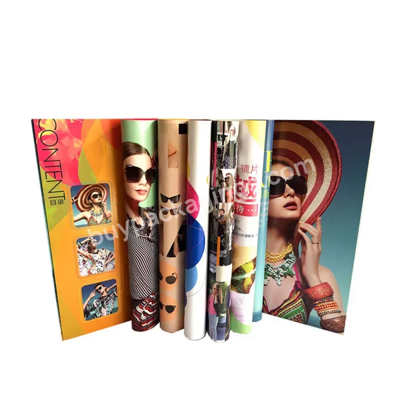 Cheap Custom Magazine Brochure Catalog Booklet Service China Printing Catalogue Glossy Art Paper Custom Size Screen Printing