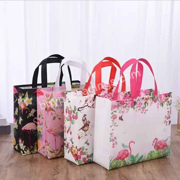 Cheap Custom Pp Shopping Non Woven Bags Tote Bag Woven With Custom Design