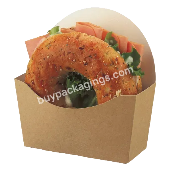 Cheap Custom Printed Logo Design Cardboard Single Packing Boxes Mini Size Donut Packaging Paper Bagel Box With Clear Window