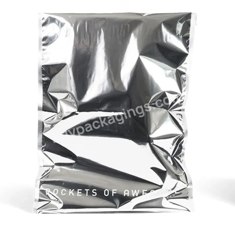 Cheap Custom Printed Opaque Co-extruded Plastic Silver Mailing Bags With Self Adhesive Strip Silver Poly Mailer - Buy Silver Poly Mailer,Silver Mailing Bags,Co-extruded Mailing Bags.