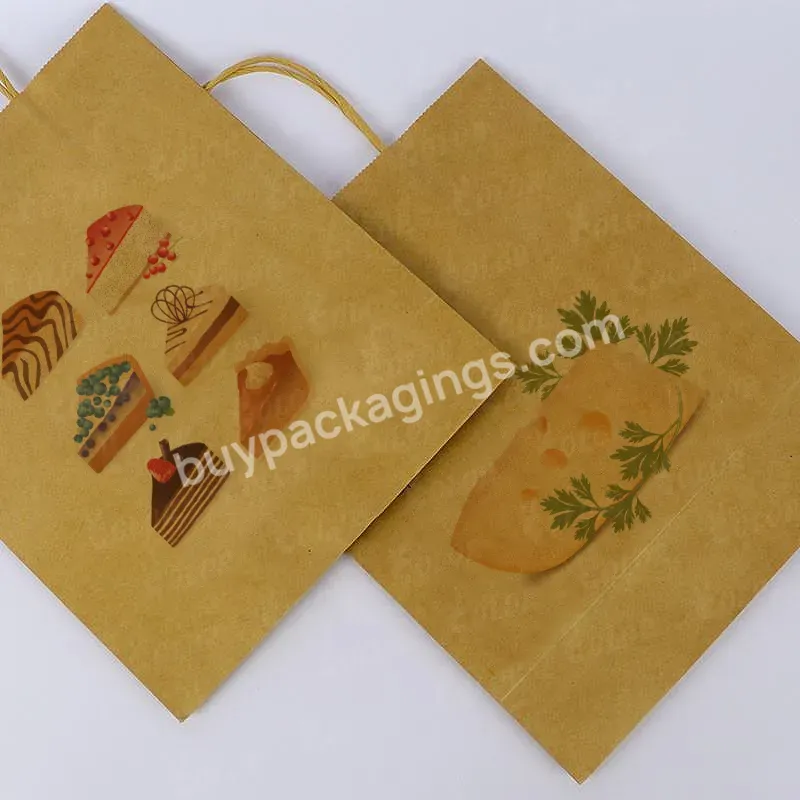 Cheap Degradable Small Brown/white Kraft Paper Gift Packaging Bags With Twisted Handles