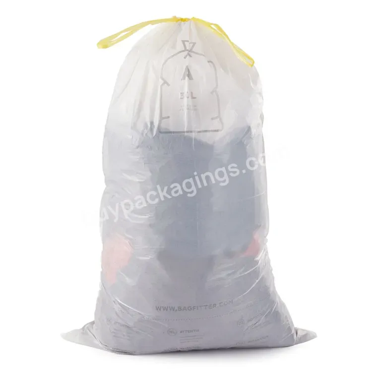 Cheap Drawstring Pouch Pe Garbage Plastic Packing Bags With Rope Tall Kitchen 13 Gallon Trash Bag