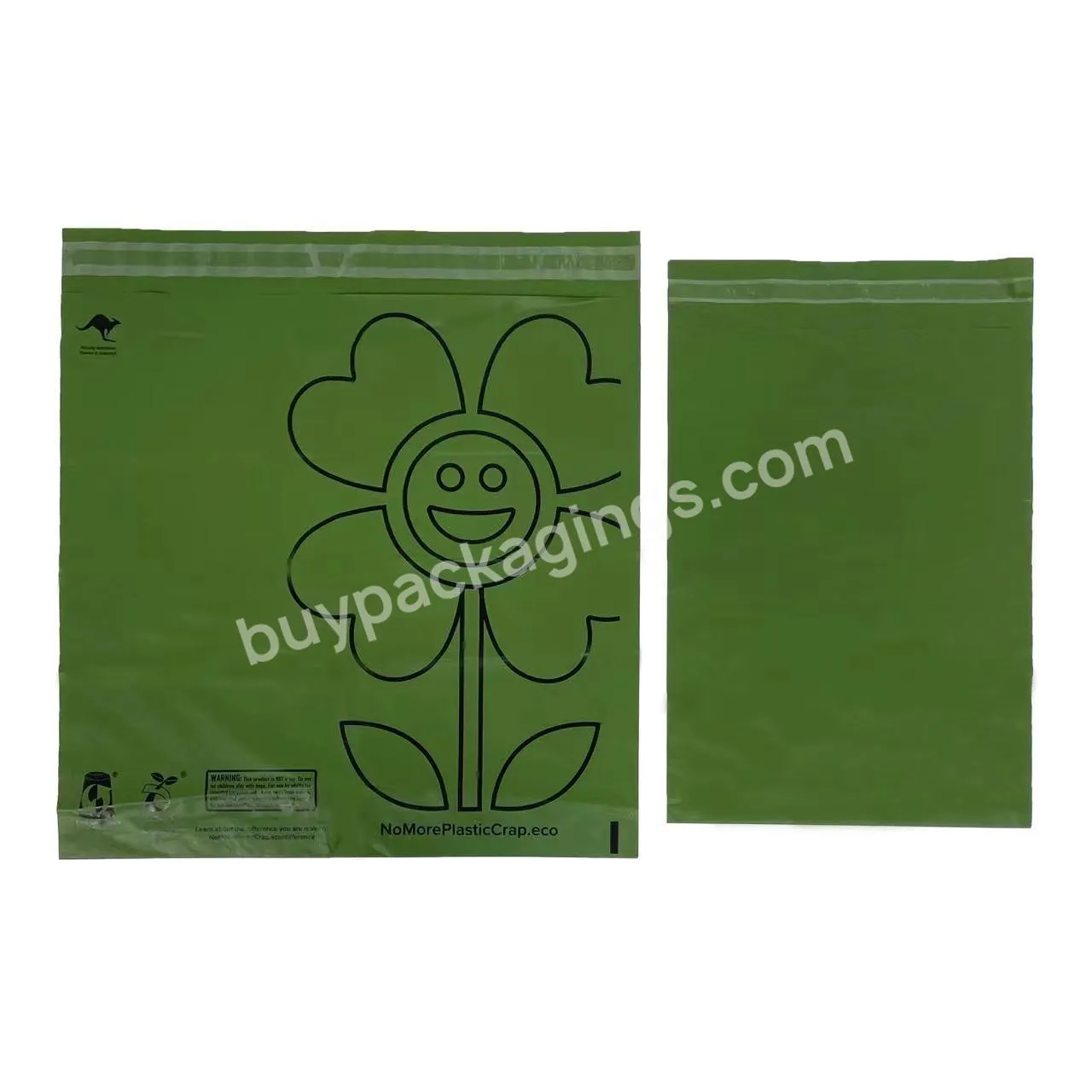 Cheap Durable Green Compostable Custom Logo Printer Courier Mailer Biodegradable Bag