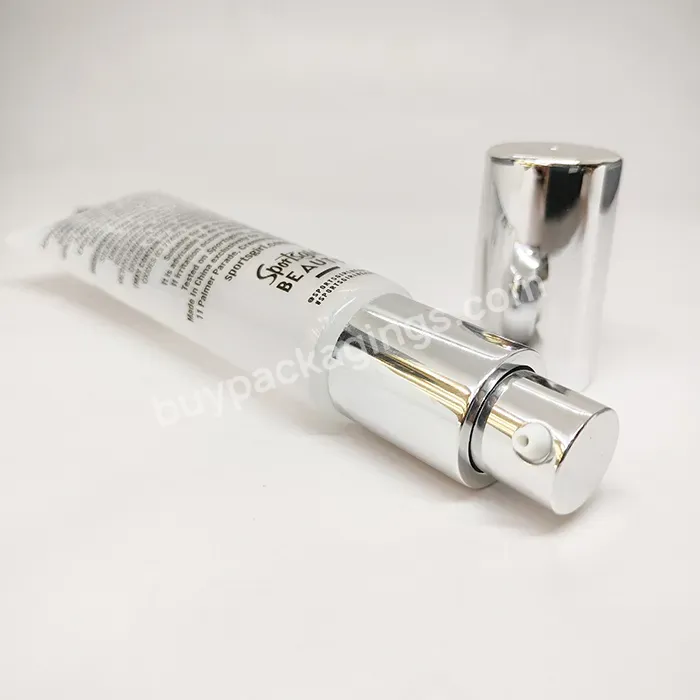 Cheap Factory Price 50ml 80ml Plastic Cosmetic Plastic Pe Facial Cream Eye Cream Tube For With Airless Pump