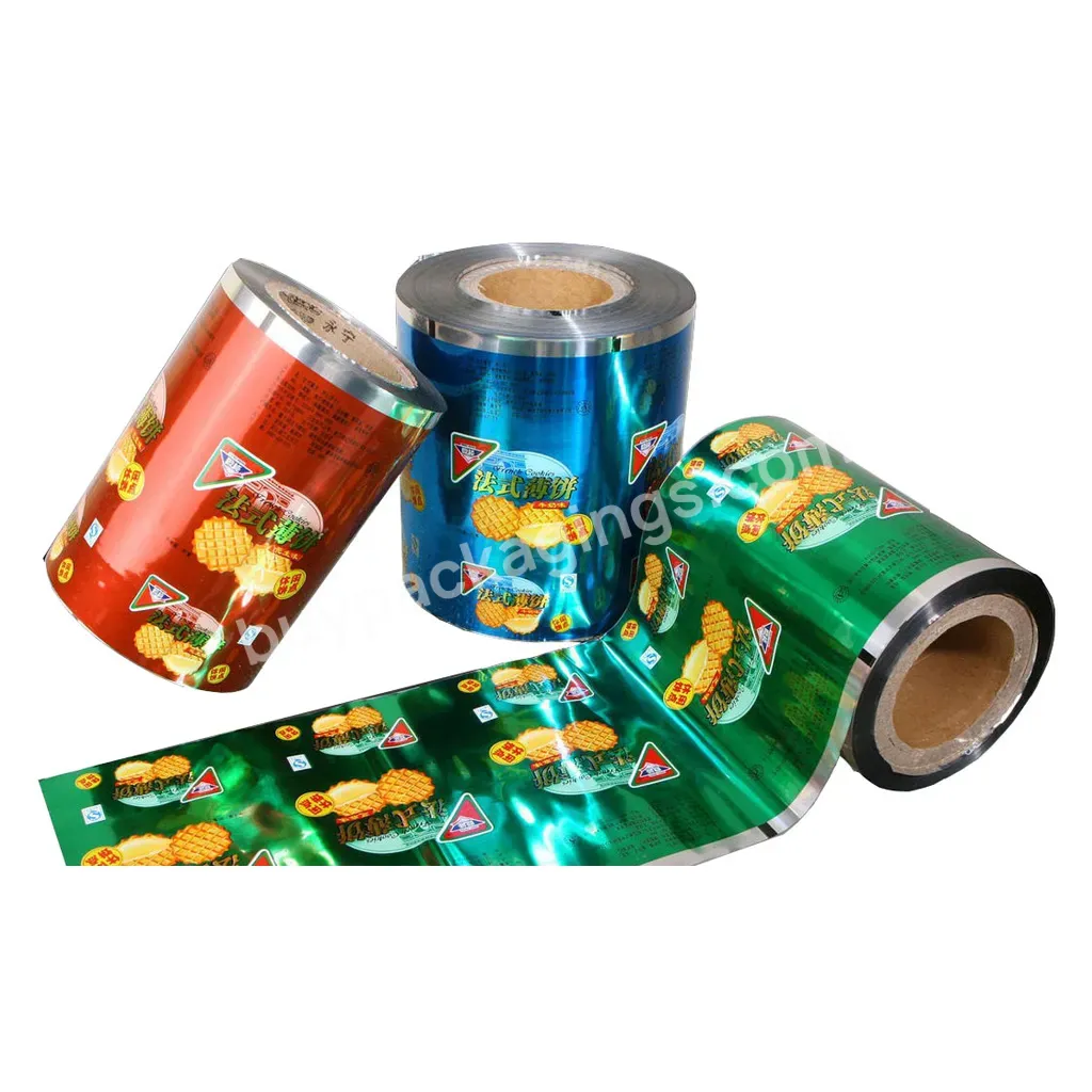 Cheap Factory Price Custom Printed Food Grade Potato Chips Film Roll For Packaging Plastic Rolls