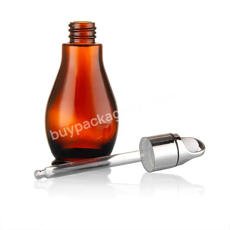 Cheap Factory Price Square Oil Dropper Bottle Amber Dropper Bottle Custom Oil Dropper For Luxury Cosmetic Packaging