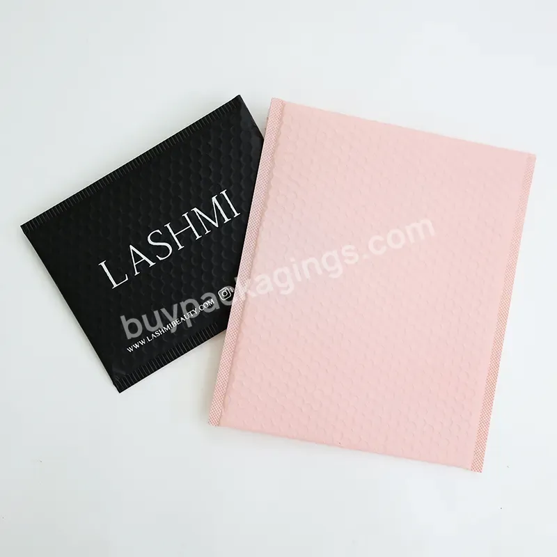 Cheap Factory Wholesale Design Logo Biodegradable Plastic Pink Bubble Envelopes Mailers Print Clear Mailing Bags