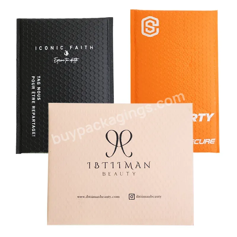 Cheap Factory Wholesale Design Logo Biodegradable Plastic Pink Bubble Envelopes Mailers Print Clear Mailing Bags