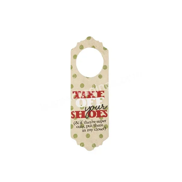 Cheap Full Color Printing Over Door Paper Hanger