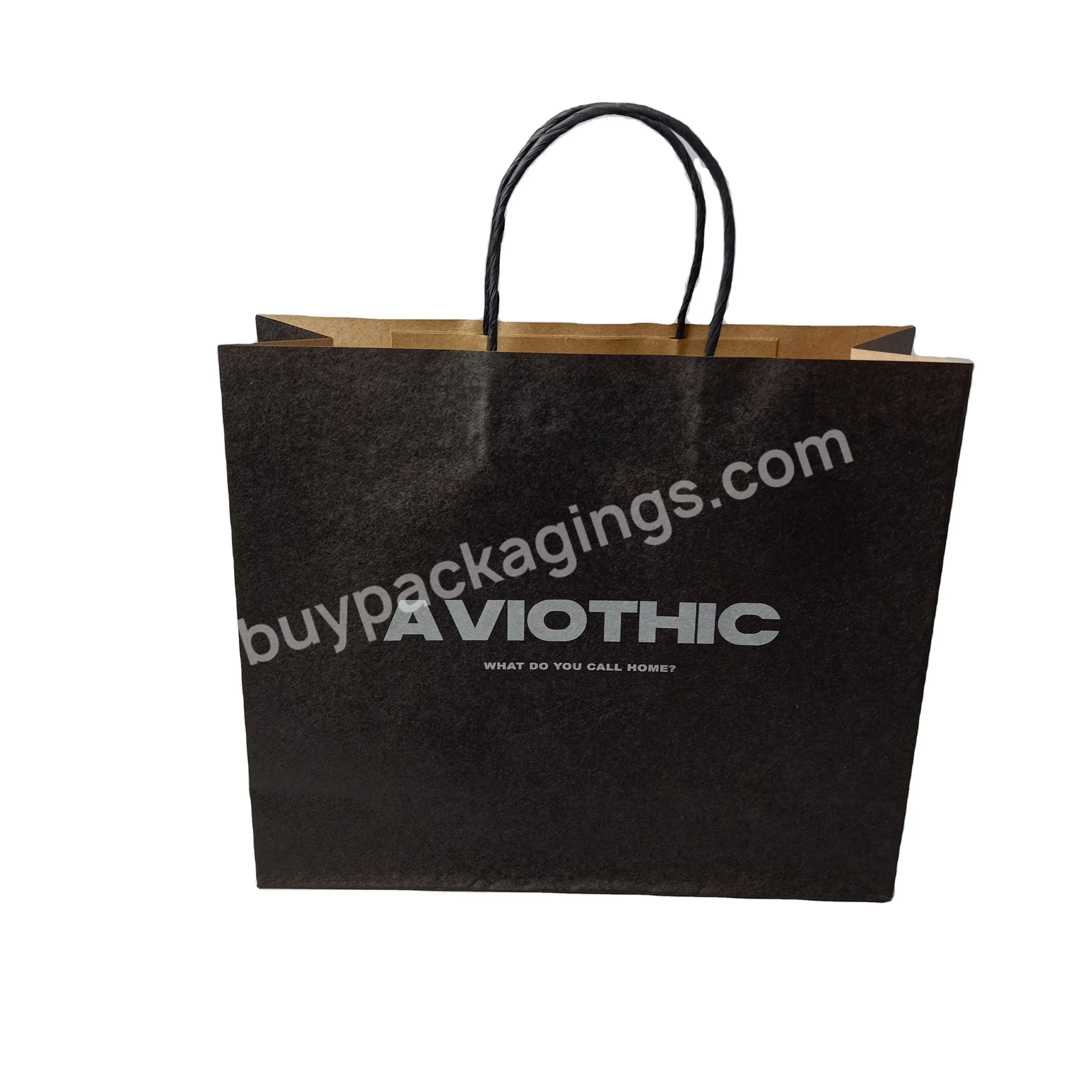 Cheap Good Price Eco Friendly Kraft Paper Bag With Handle With Logo Shopping Packaging Kraft Paper Bags