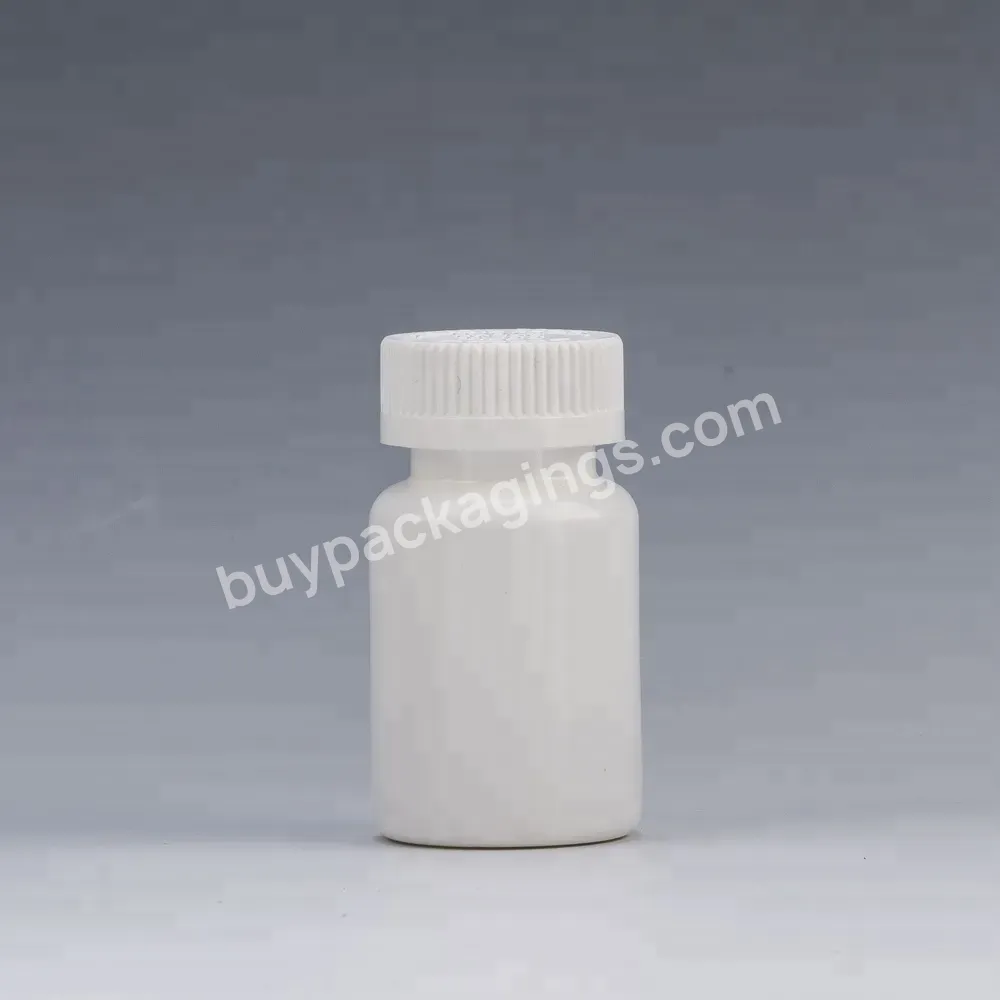 Cheap Hdpe Child Resistant Cap White Medicine Pill Plastic Bottles 75cc Pill Container Pe Bottle For Pharmaceutical