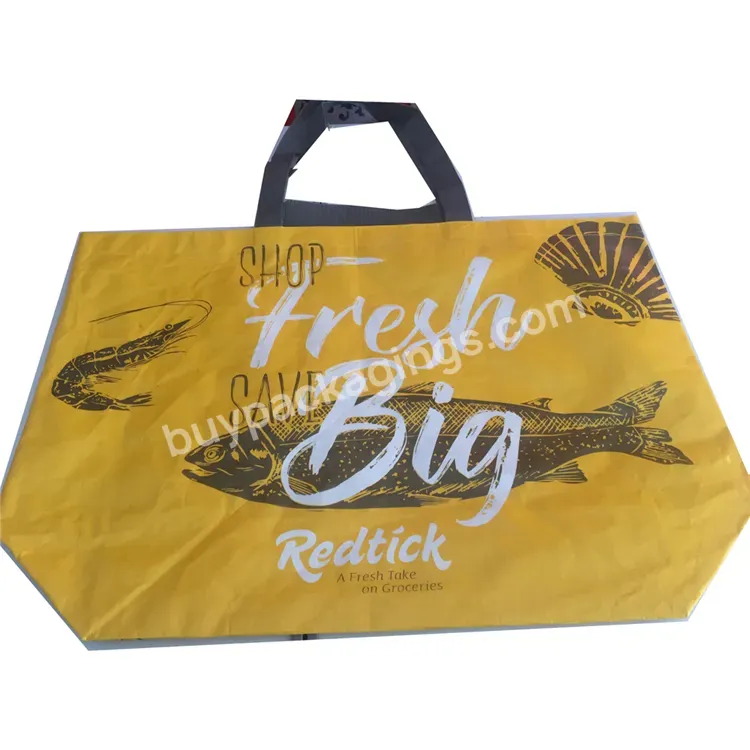 Cheap High Quality Fashional Pp Woven Bag Customized Printing Logo With Handle Reusable Shopping Eco Bag