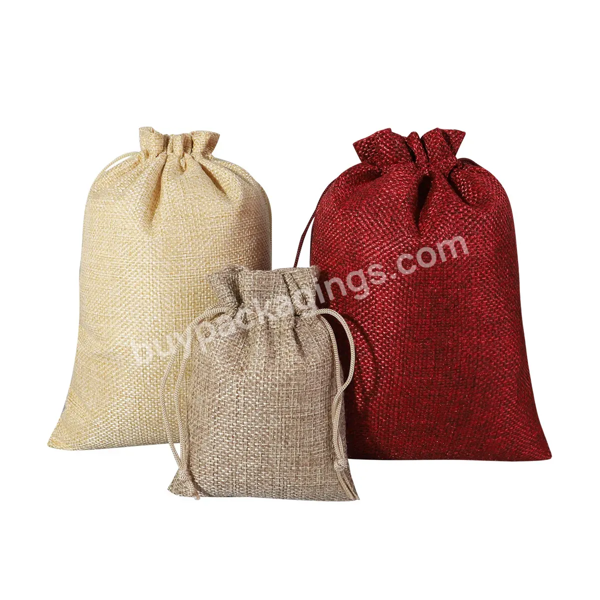 Cheap Linen Dust Bags For Shoes Drawstring Packaging Bags Pouch Custom Logo &design