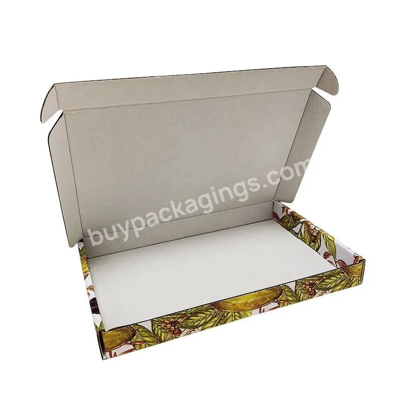cheap personalize flat kraft mailer box corrugated 5x5x5 shipping boxes