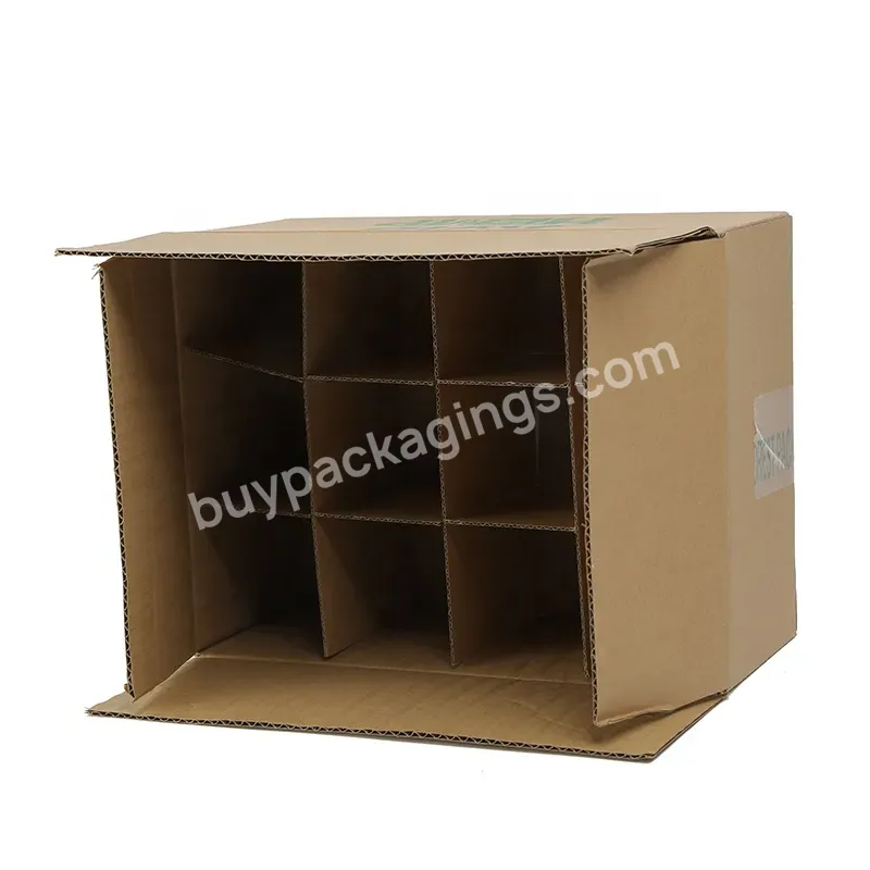Cheap Personalized Low Price Custom 12 Pack Wine Carton Box Wine Bottle Shipping Boxes With Divider Cardboard