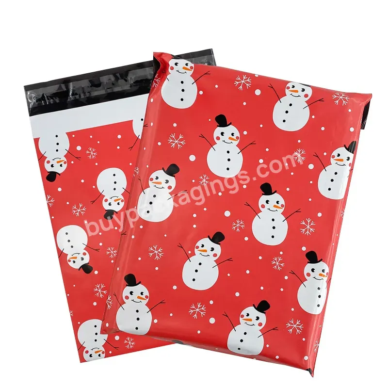 Cheap Poly Mailer Mailing Bags Biodegradable Shipping Mailer 25*35 Cm Christmas Poly Mailer Eco Friendly Package Postage Bag 100