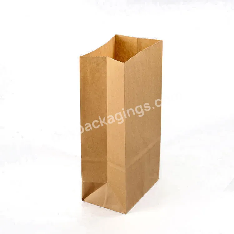 Cheap Price Brown Fast Food Kraft Paper Bags Fast Food Disposable Oil Proof Paper Bag Packing Bag