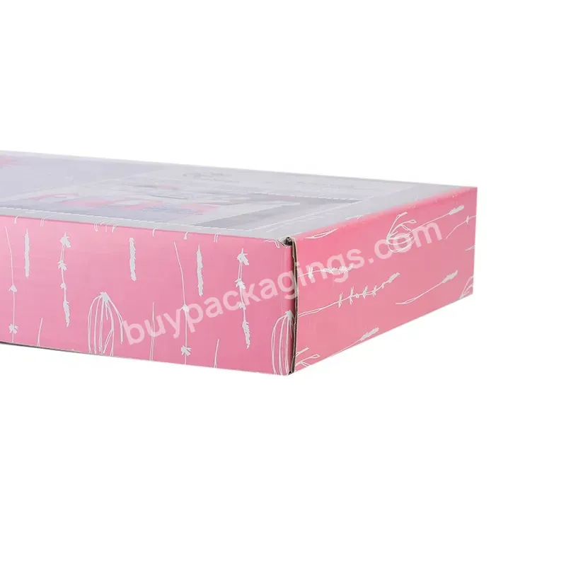 Cheap Price Custom Printed Flute E-commerce Corrugated Cardboard Shipping Mailer White Tab Locking Style Packaging Box