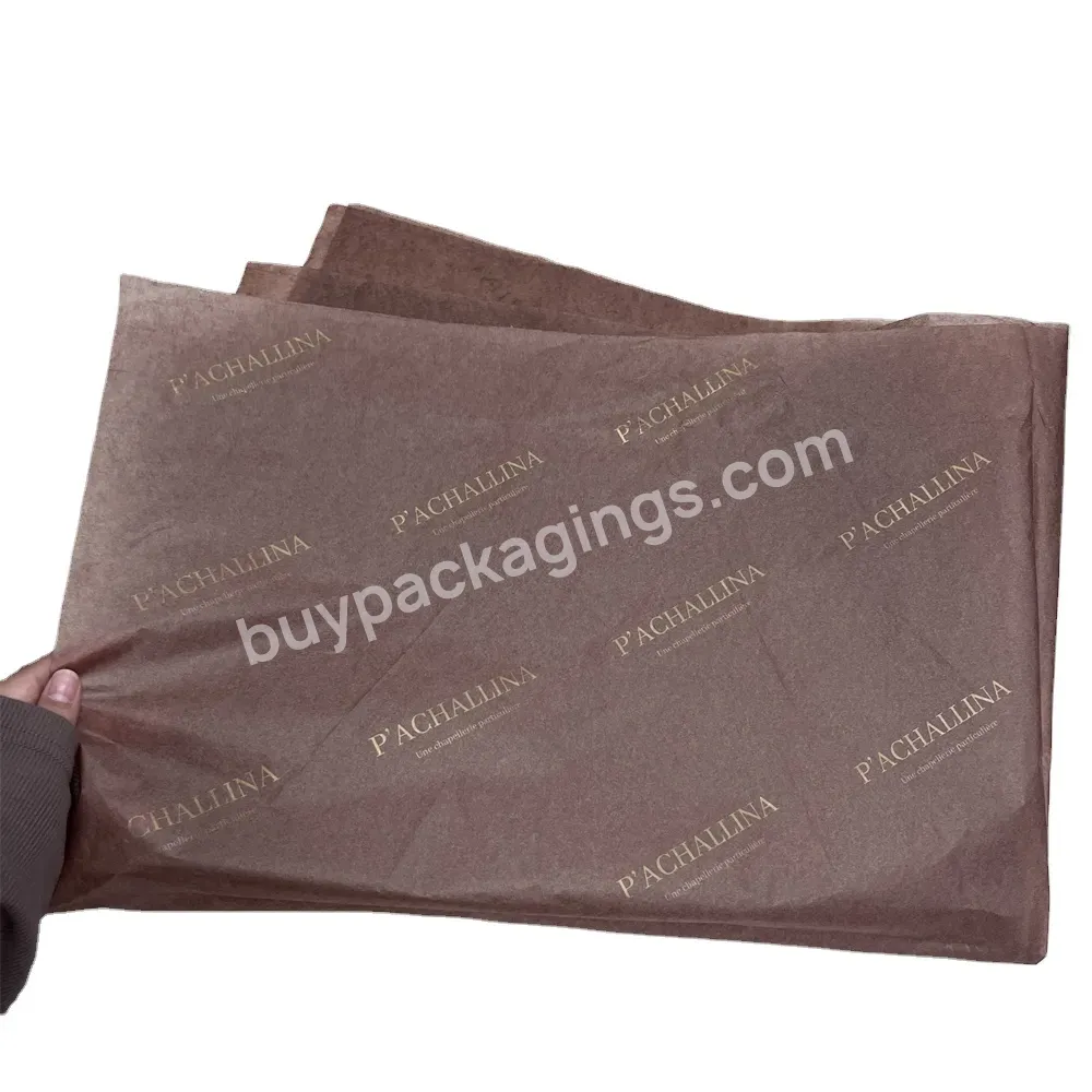 Cheap Price Customized Printing Tissue Wrapping Brown Tissue Paper With Company Logo