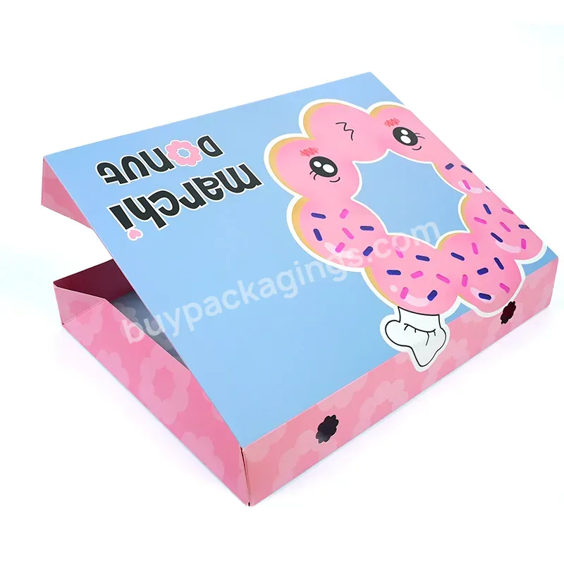 Cheap Price Food Grade Eco-friendly White Paper Box For Bakery Custom Pastry Donuts Cardboard Box 4/6/8 Piece Take Away Box