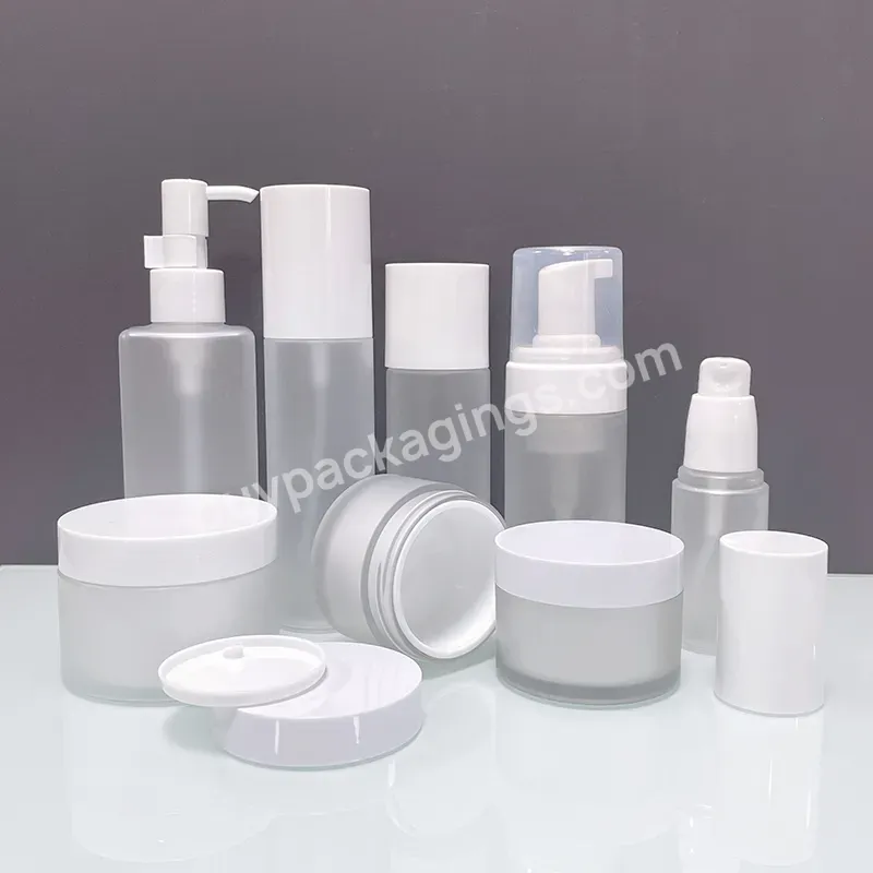 Cheap Price High Quality Empty Cosmetic Packaging Lotion Bottle Spray Bottle Cream Jar Skincare Packaging Set