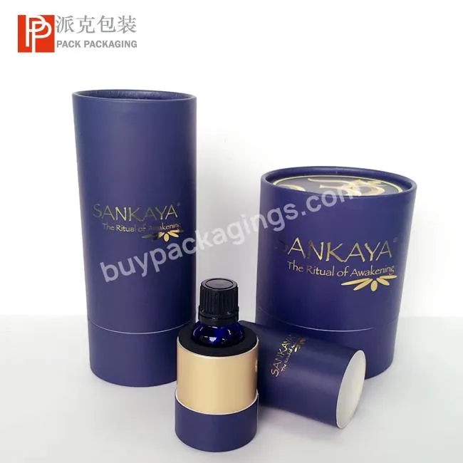 Cheap price round hair growth serum glass tube container facial cream packaging