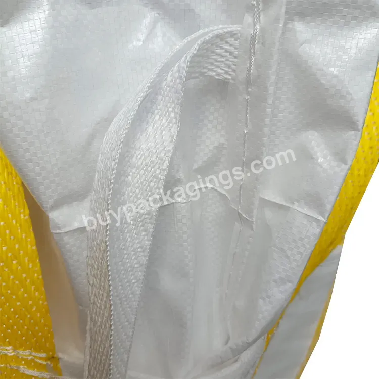 Cheap Price Sacks Bags Sand Cement 1.5 Ton 2 Ton Fibc Cover Top Skirt Cross Bulk Flat Color Printing Feature Jumbo Big Bag