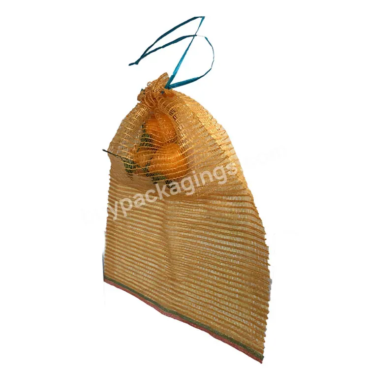 Cheap Price Stock Net Bags Pp Mesh Raschel Bags For Onion Potato