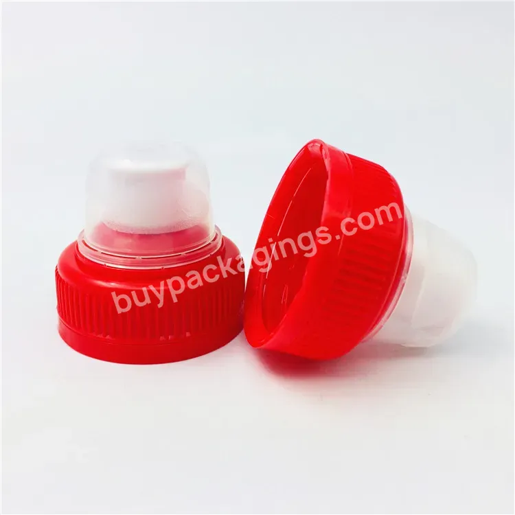 Cheap Red White 38mm Pco1881 Safety Ring Tamper Evident Push Pull Caps