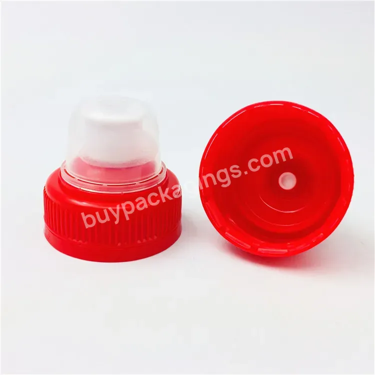 Cheap Red White 38mm Pco1881 Safety Ring Tamper Evident Push Pull Caps