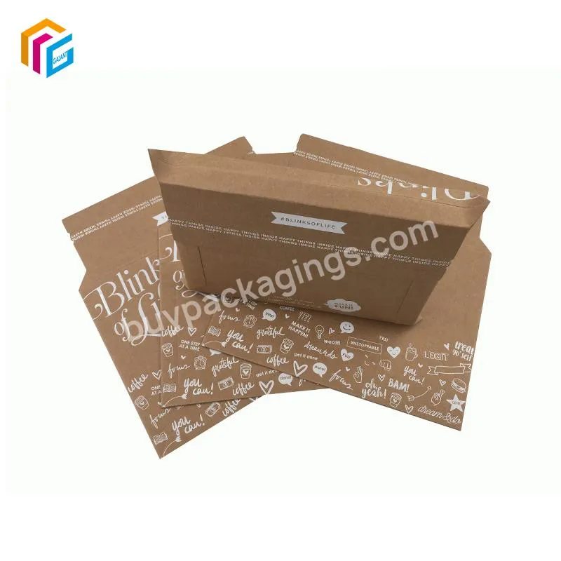 Cheap Rigid Kraft Paper Envelops Custom Brown Cardboard Paper Envelopes for Shipping Mailing