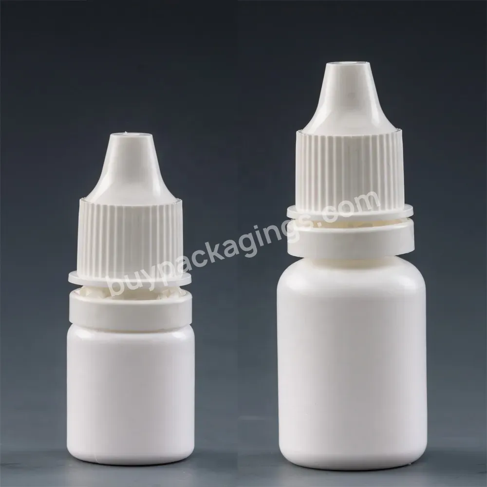 Cheap Round Shape Small Squeeze Eye Drops Container Steril 10ml Pe Plastic Eye Dropper Liquid Bottle With Screw Cap