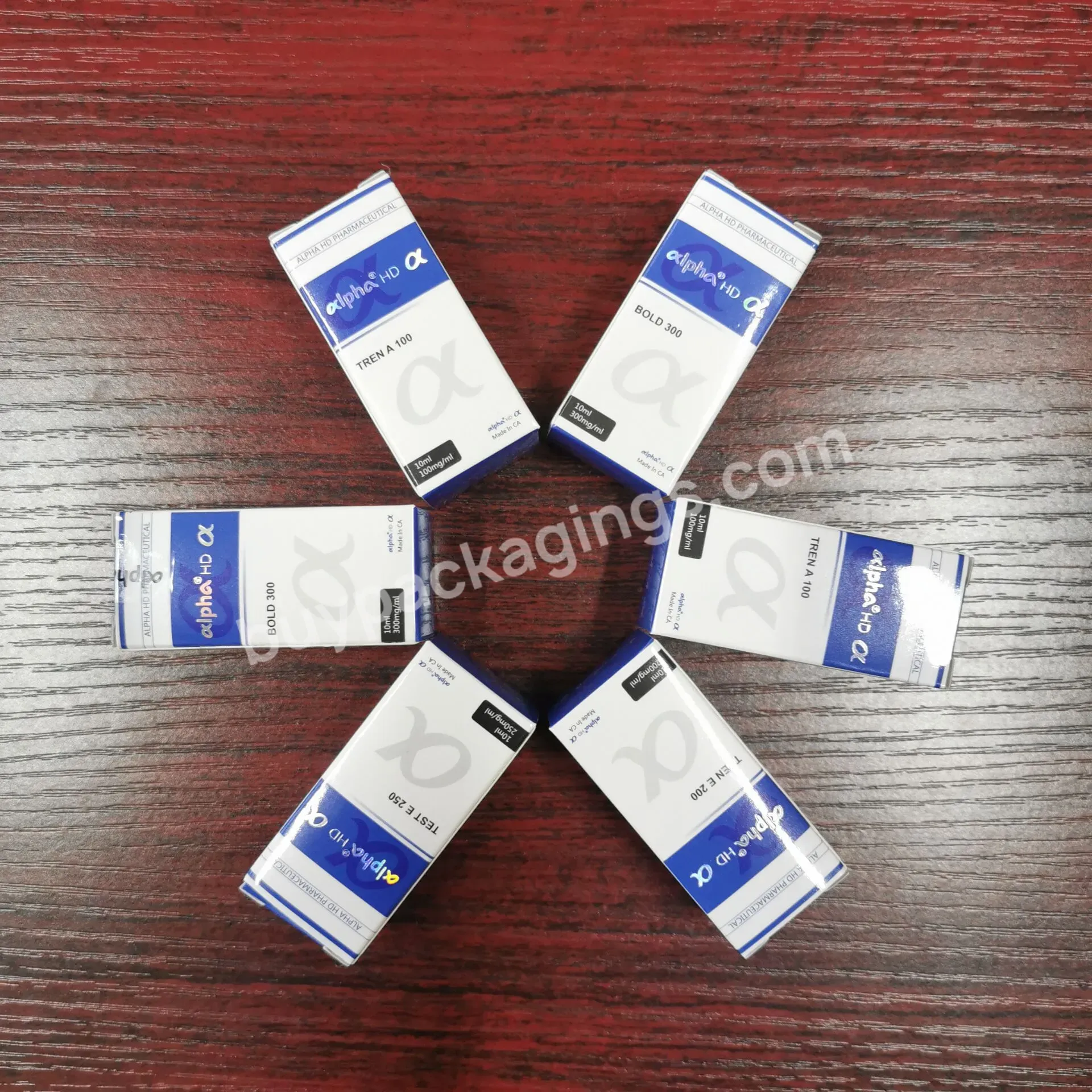 Cheap Security Hologram Steroid Vial Label 10ml Steriod Injection Vials Box And Labels