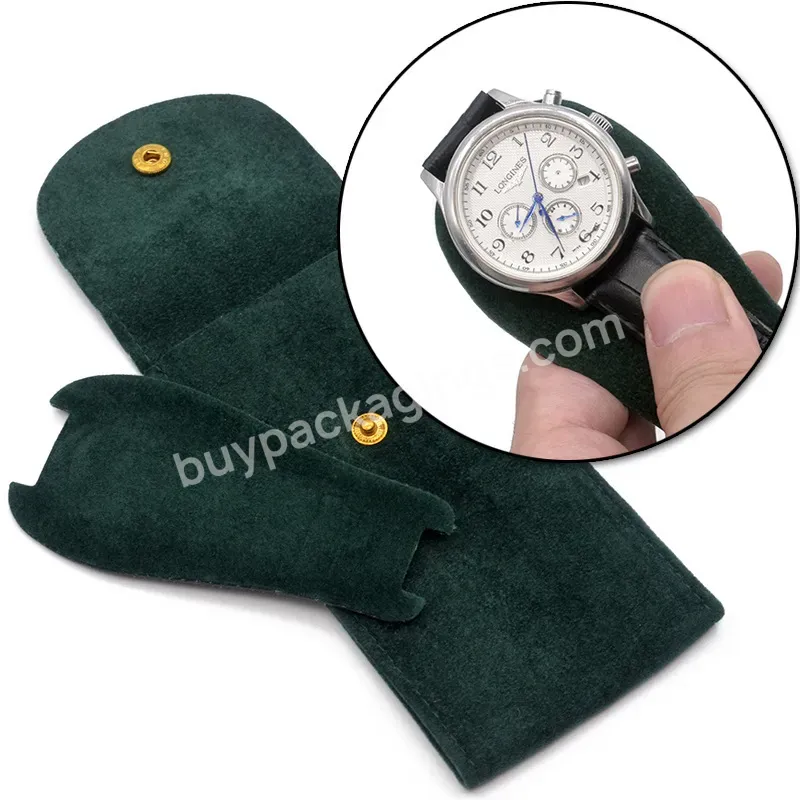 Cheap Travel Watch Pouch Velvet Watch Roll Pouch High Quality Watch Pouch Manufacturer Wholesale